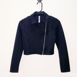 Beautees Black Motorcycle Jacket Size 14 Girls